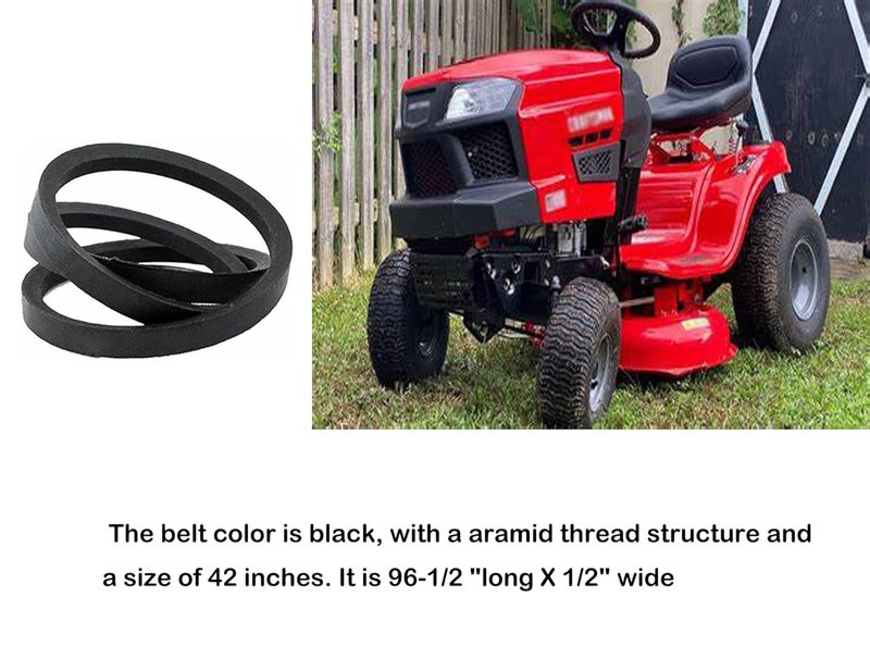 CTPOWER Belt 954-04060C Mower Deck Belt for Troy Bilt Bronco Cub Cadet LTX 1042 LTX1040 42 Inch MTD 954-04060B 954-04060 754-04060B 754-04060 754-05056 Craftsman T1000 T1400 / 96.50 inches/Aramid Cord - Image 3